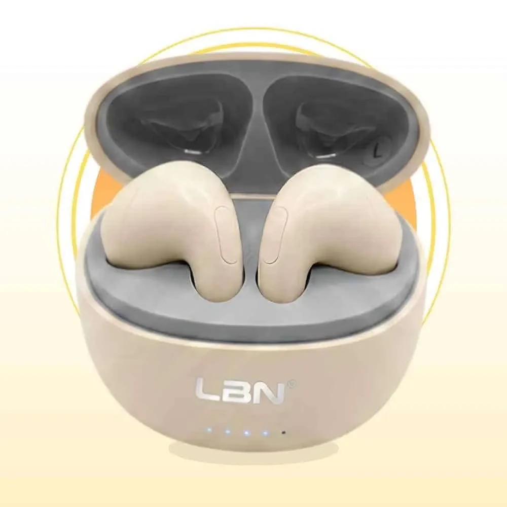 Audífonos Inalámbricos LBN LBTWS4 Beige: Increíble Sonido y Comodidad