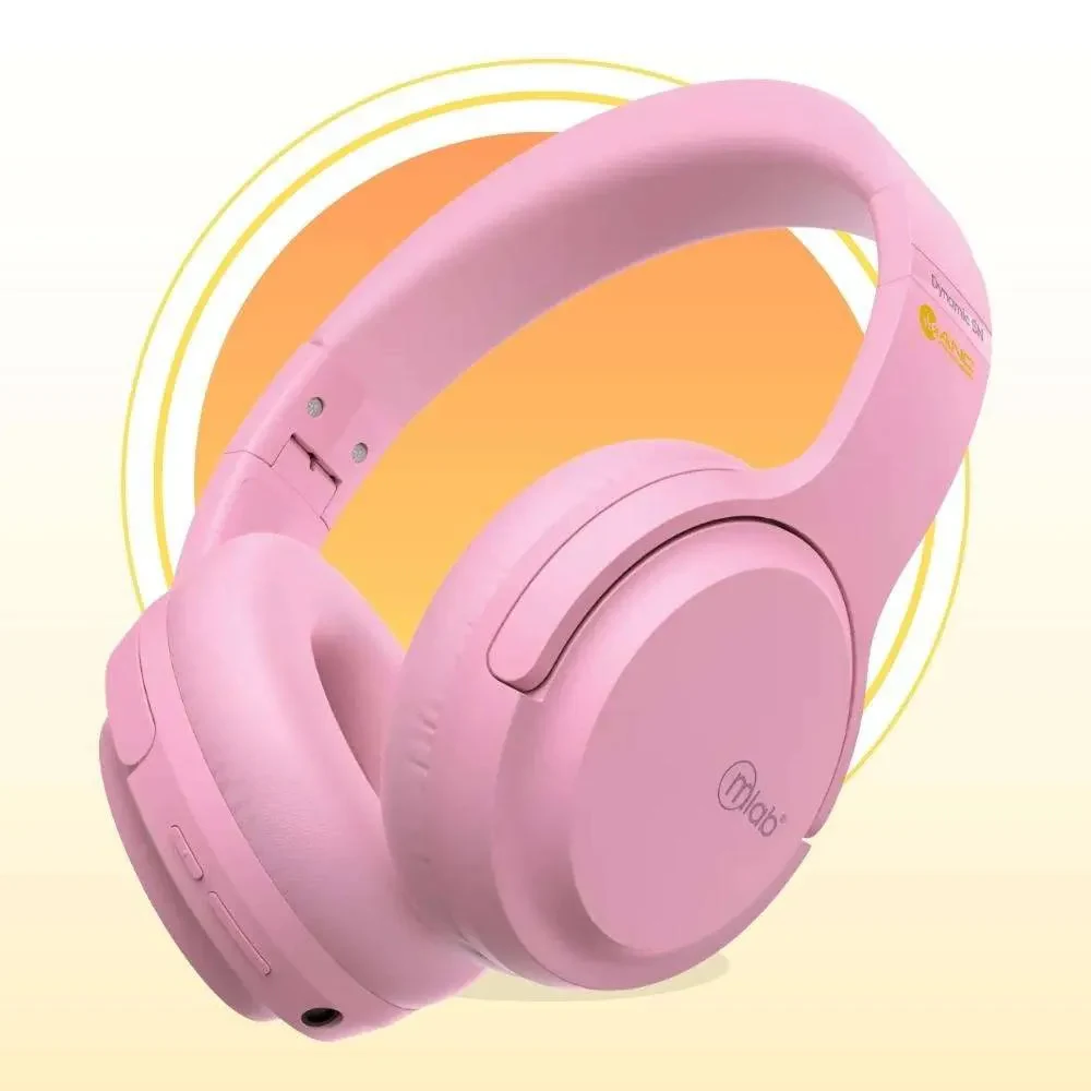 Audífonos Inalámbricos MLAB Over-Ear Rosado con Cancelación de Ruido: Transforma tu experiencia sonora increíble