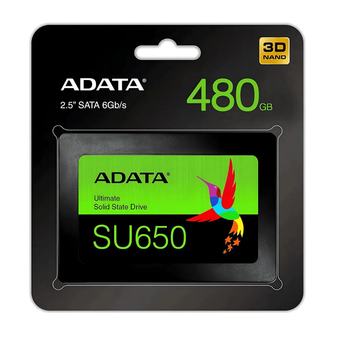 Disco solido Ssd Adata Ultimate Su650, 480gb. NEGRO. INCREIBLE