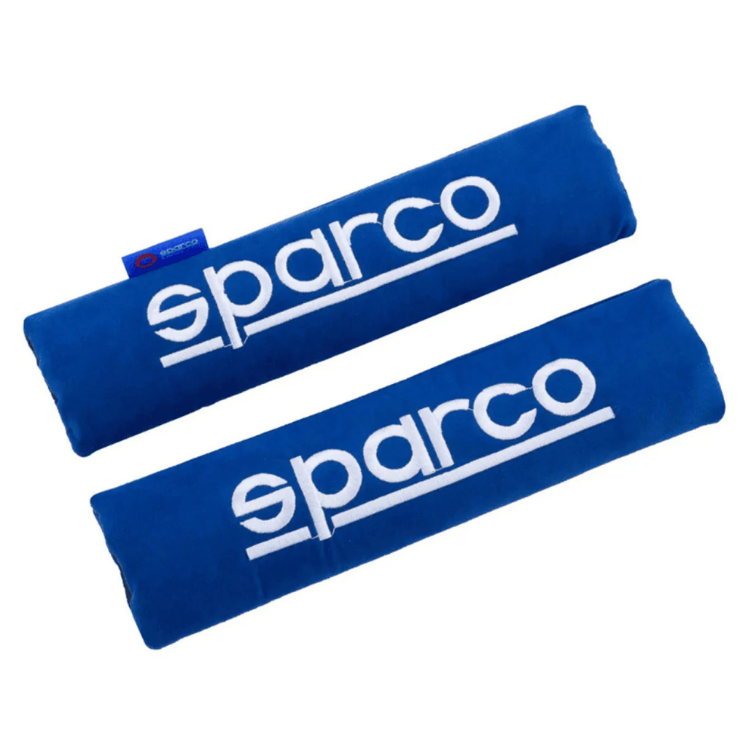 Almohadilla Para Cinturon De Seguridad Sparco Spc1204bl Azul. increible